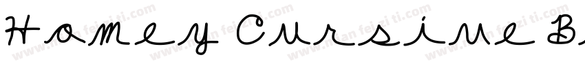 Homey Cursive Brush字体转换